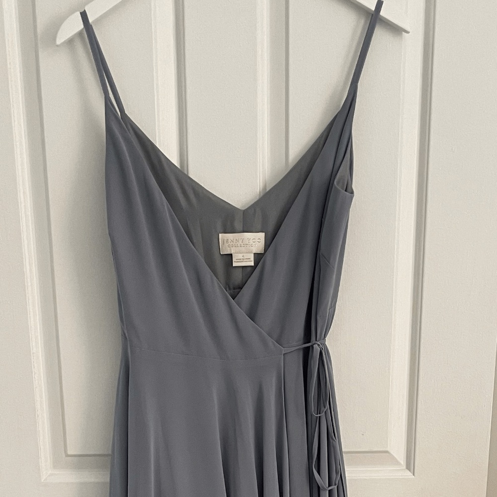 NWT Jenny Yoo - James Wrap dress - Mayan Blue - Size 4